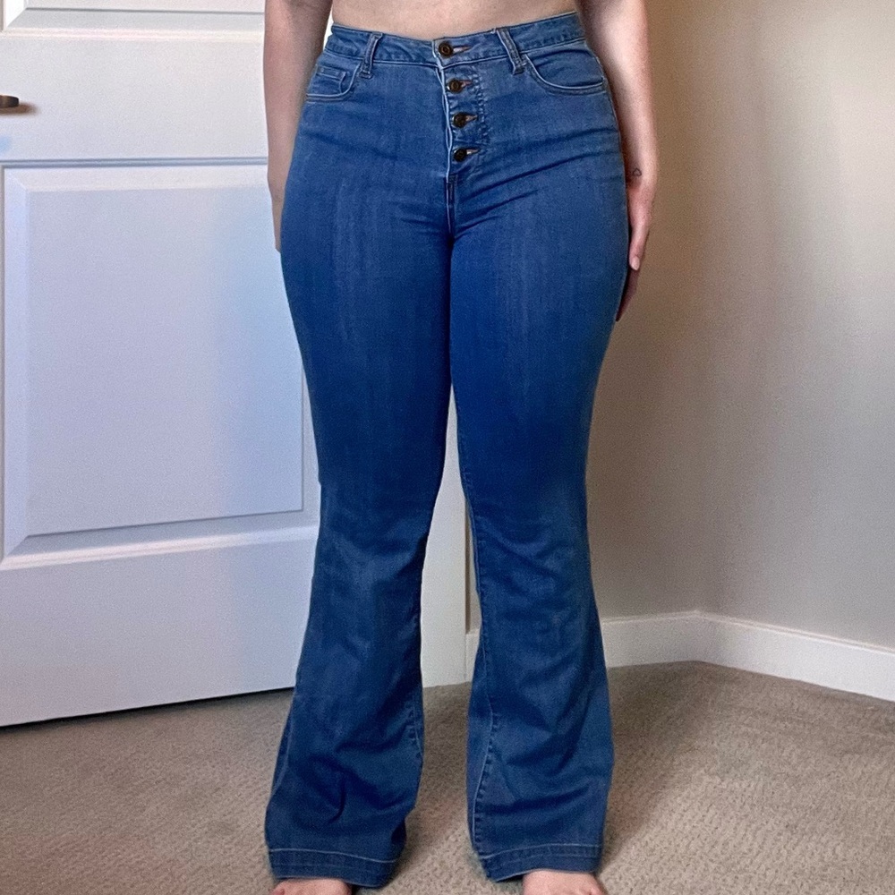Forever 21 High-Waisted Flare Jeans